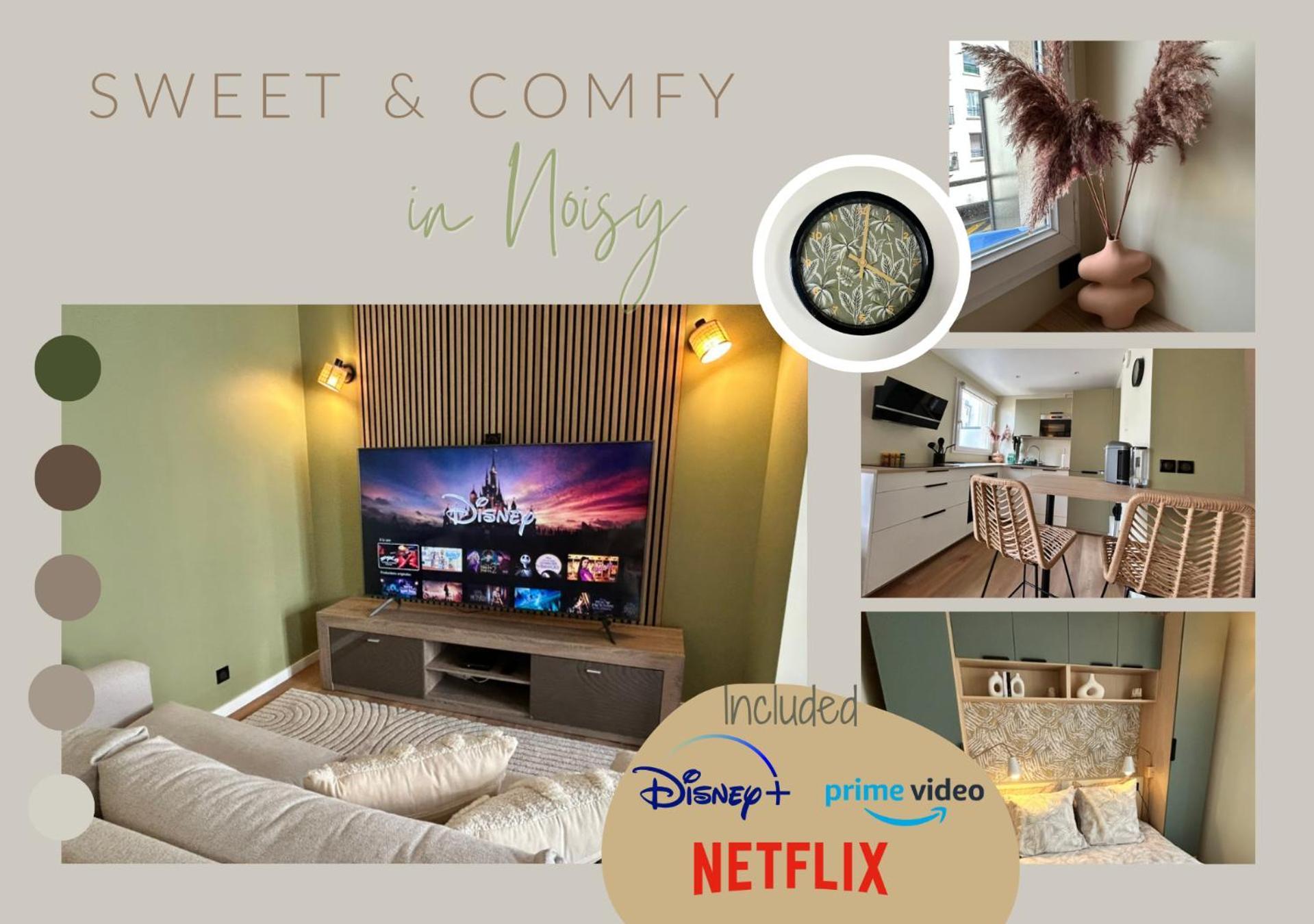 Sweet And Comfy In Hyper City Center With Netflix, Prime And Disney Plus Included ノワジー＝ル＝グラン エクステリア 写真